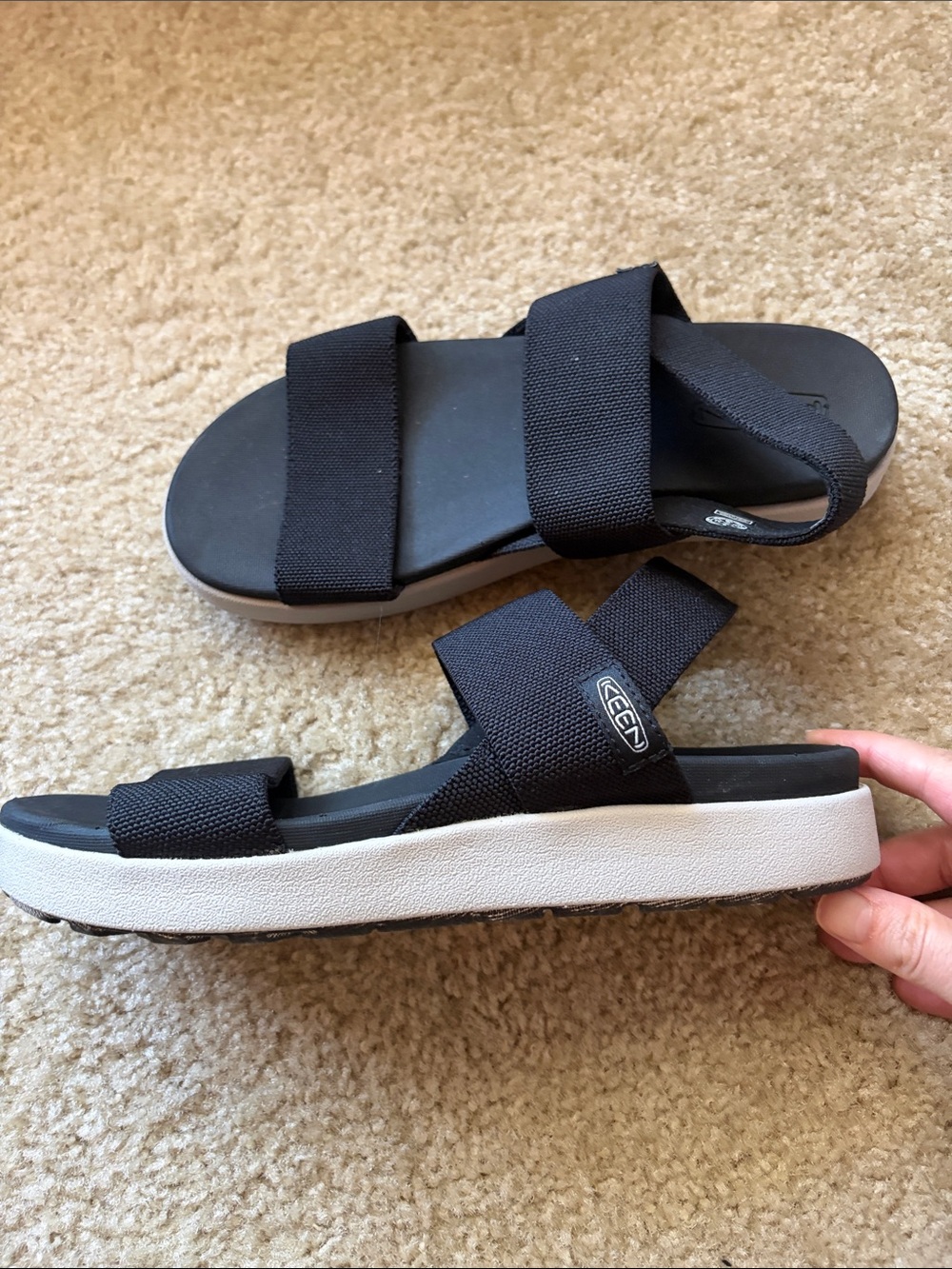 Keen Elle Backstrap Sandals, black, size 9 - Picture 3 of 7